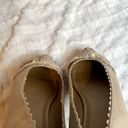 Jack Rogers  Holly Gold Knot Scalloped Metallic Ballet Flat 9.5 Holiday Photo 4