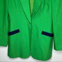 Oleg Cassini Vintage  Green Navy Blazer Photo 2