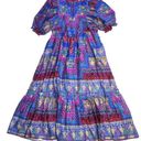 Hunter Bell NWT  Palmer Maxi in Talavera Patchwork Cotton Sateen Dress M Photo 0