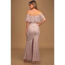 Lulus Lulu’s Feeling Amorous Lilac Lace Off-The-Shoulder Maxi Dress Photo 2