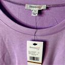 Skinny Girl  Soft Stretchy Purple Puff Sleeve Tee Size 2X New! Photo 4