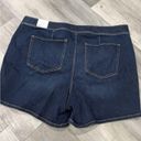 Lane Bryant NEW  High-Rise Essential Stretch Girlfriend Dark Denim Jean Shorts 26 Photo 4