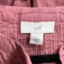 J.Jill  Dusty Pink Clip Dot 100% Cotton Popover Tunic Photo 3