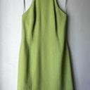 Laundry by Shelli Segal Vintage 90s  Lime Green Mini Dress 10 Photo 0