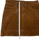 Patagonia  brown mini corduroy skirt, pockets, belt loops, buttons, size 6 Photo 4