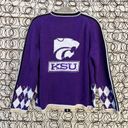 Collegiate Outfitters Vintage 90’s K-STATE Wildcats Purple Cardigan Sweater Eagles Eye XL Photo 1