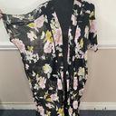 Band of Gypsies Floral Black Kimono Size X-Small Photo 0