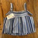 Jolt Blue Striped Top Photo 1