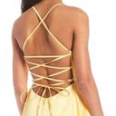 Dillard's Yellow Satin Dress Photo 4