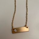 The Bar Gold and rhinestone necklace Photo 1