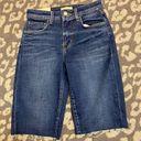 L'Agence  Taylor High Rise Jean Denim Shorts in dark blue NWT size 23 Photo 1