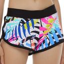 Body Glove  Leaf Print Cross-Over Groove Pulse Swim Shorts Women's Swimsuit M NWT Photo 0