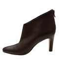 Manolo Blahnik  Brown Semi Pointed Toe Leather Heeled Ankle Booties Size 37 US 7 Photo 10