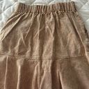 Corduroy Button Up Skirt Gold Photo 1