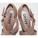 DKNY  Harlow Henna Pink Leather Open Toe Heel 6.5 M Photo 6