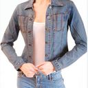 Vinatge Western Denim Jean Jacket SMALL BLUE Women's Stitched Access AC Photo 0