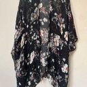 Quagga Women’s Black White Floral Bohemian Kimono Cardigan One Size Size undefined Photo 0