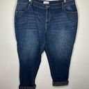 Lane Bryant  mid rise boyfriend jeans plaid cuff size 22 Photo 0