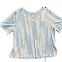 Athleta  Nighttime Bliss Tee V-neck Top Size Medium Photo 2