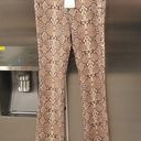 ANINE BING 💕💕 Cigarette Python Trousers ~ Split Cuff Snakeskin Print XS NWT Photo 13