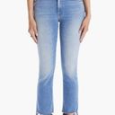 Mother Insider Crop Step Fray Jeans in Shoot To Thrill Denim Size 27 Photo 8