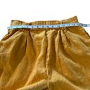 Lou & grey  for Loft women's size medium linen mustard yellow cropped wide leg Photo 2