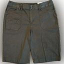 st. john's bay NWT St. John’s Bay Brown Shorts, 98% cotton 2% spandex, Size 8 Photo 0