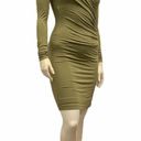 Carmen Marc Valvo  Loren Green Cut Sew Small Dress Photo 1