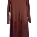 Kimberly Vintage  60s Virgin Wool Long Sleeve Ribbed Turtleneck Sweater Dress 12 Photo 0