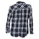 Rails Paint Splatter Plaid Long Sleeve Button Down Shirt Navy Size XS Photo 1