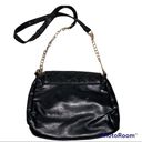 Black Diamond 🎓  Patterned Flap Faux Leather Bag with Gold Chain Strap Photo 2