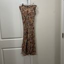 Polo FLAWED  Ralph Lauren Brown Floral Midi Skirt Size 6 US $298 Photo 5