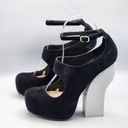 DV8 by Dolce Vita Genni Black Suede Pumps Heels Platform Chunky Shoes 7.5 Photo 0