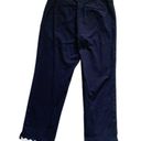 Talbots  Crop Pants Pique Rick-Rack Navy Slim Crop Pants Size 10 Photo 3