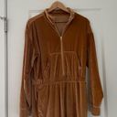 Fabletics  Velour Zip-Up Wide Leg Onesie Light Honey Photo 10