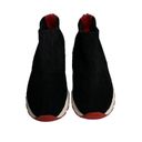 DKNY  Womens Black/Red Stretch Knit Mylo Zip Up Sneakers Size 7.5 EU 38B Photo 3