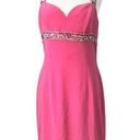 Oleg Cassini Women’s Vintage  Black Tie Neiman Marcus pink beaded dress size 10 Photo 0