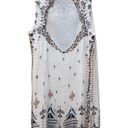 Ecote UO  Guinevere Open Back Frock Mini Dress White Blue Size Medium Photo 12