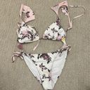 Agua Bendita  Pink and Purple Floral Bikini Photo 4