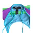 Beach Riot NEW  Eva Top Fluorescents Ribbed Colorblock Bralette Bikini Top XS Photo 4