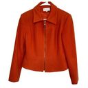 Krass&co CASUAL CORNER &  Orange Wool Blend Zippered Jacket Photo 0