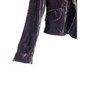 BCBGMAXAZRIA BCGBMaxazria Women Jacket S Purple Crushed Velvet Rocker Y2K Retro Whimsigoth Photo 8