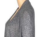 Vince marled grey and silver waterfall, open cardigan sweater. Size Medium. EUC Photo 6