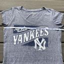 Genuine Merchandise New York Yankees  Campus Lifestyle sz Large Grey V Ne… Photo 4