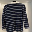 st. john's bay striped collared v neck Photo 2