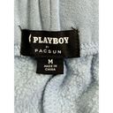 PacSun Playboy By  Women's M Blue Cotton Elastic Waist Sweat Shorts Soft Cozy Photo 4