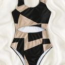 SheIn Colorblock Cut-Out One Piece Swimsuit Photo 1