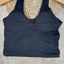 Klassy Network  Halter Brami Crop Top Stretch Ribbed in Black Size M Photo 7