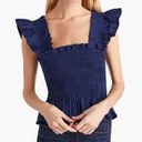 Hill House NWOT  The Paz Top in Size XL in Navy Photo 0