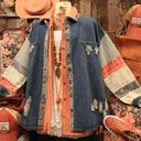 easel Patchwork Denim Jacket Photo 0